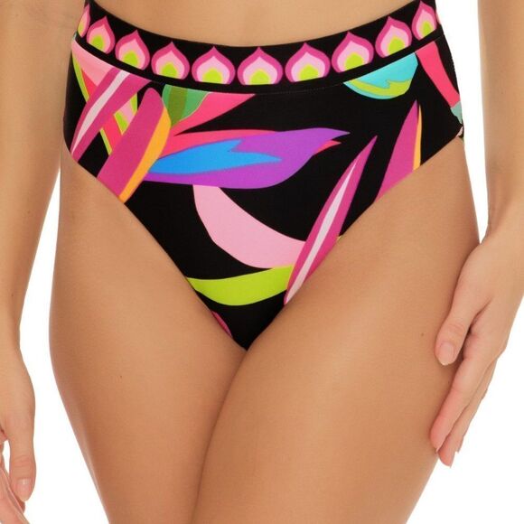 Trina Turk Womens Multi Swim Birds of Paradise Reversible High Waist Bot… - Picture 1 of 10